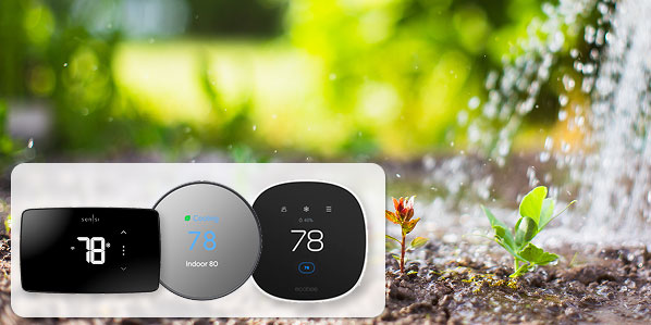 collage of thermostats