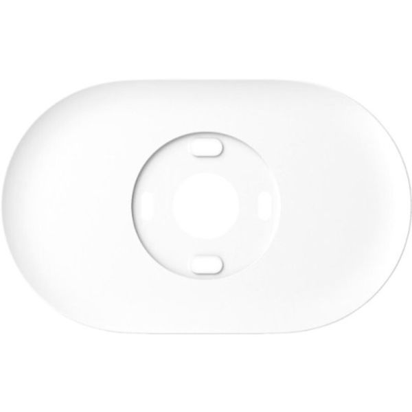 Google Nest Trim Kit in snow white, designed to create a clean, finished appearance around Nest thermostats, blending with various interior styles.