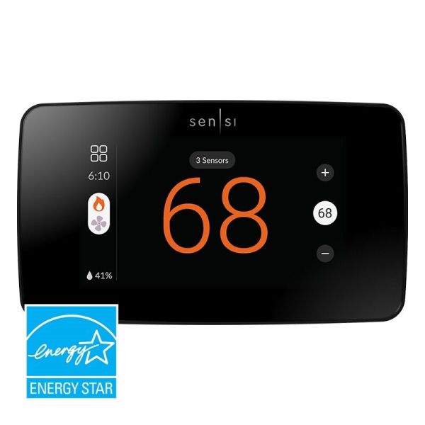 Sensi Touch 2 Smart Thermostat with a user-friendly touchscreen interface, designed for easy temperature adjustments and enhanced home comfort control.