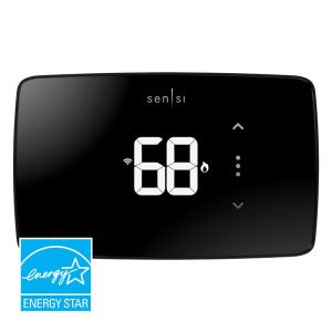 Sensi Lite Smart Thermostat featuring a streamlined design and a touchscreen interface, designed for straightforward temperature management and efficient home comfort.