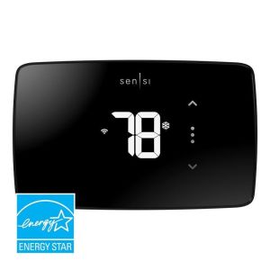 Sensi Lite Smart Thermostat featuring a streamlined design and a touchscreen interface, designed for straightforward temperature management and efficient home comfort.